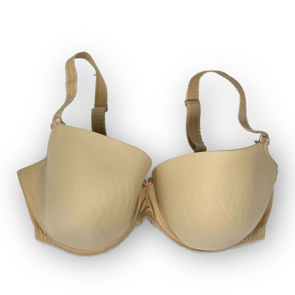 Freya Deco Molded Plunge Bra Nude Tan Underwire Women’s Size 38I AA4234NUE